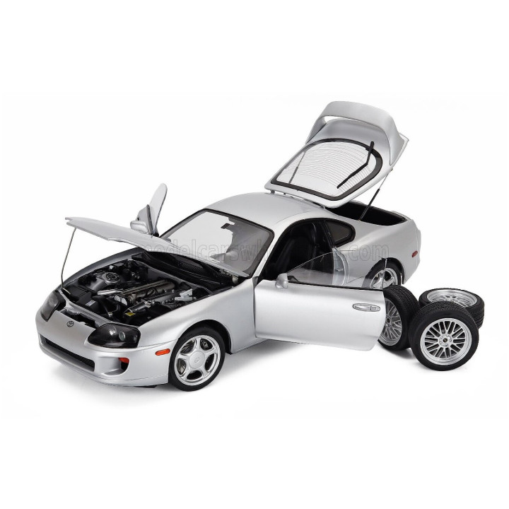 SUN STAR TOYOTA SUPRA (A80) LHD COUPE 2014 - SILVER 1/18