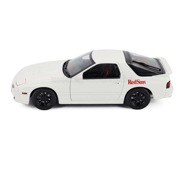 SUN STAR MAZDA RX-7 WITH TAKAHASHI RYOSUKE FIGURE 2006 - WHITE 1/18