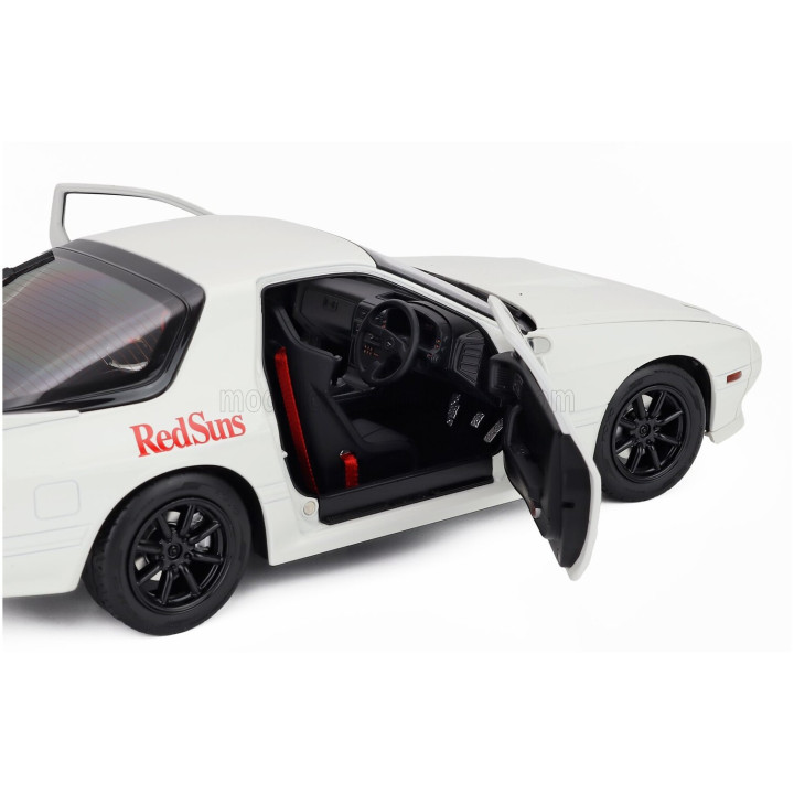 SUN STAR MAZDA RX-7 WITH TAKAHASHI RYOSUKE FIGURE 2006 - WHITE 1/18