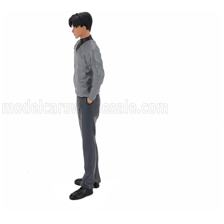 SUN STAR MAZDA RX-7 WITH TAKAHASHI RYOSUKE FIGURE 2006 - WHITE 1/18