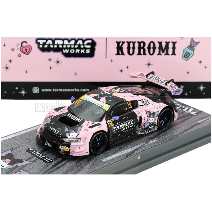 TARMAC AUDI R8 LMS GT3 EVO II 5.2L V10 TEAM UNO RACING N 10 FIA GT WOLRD CUP MACAU GT 2024 ADDERLY FONG - BLACK PINK 1/64