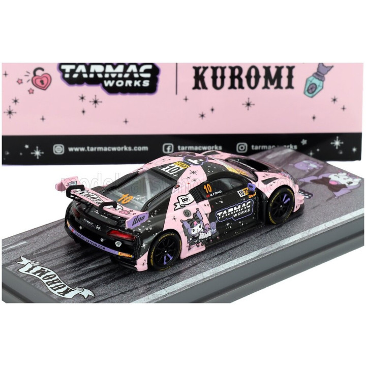 TARMAC AUDI R8 LMS GT3 EVO II 5.2L V10 TEAM UNO RACING N 10 FIA GT WOLRD CUP MACAU GT 2024 ADDERLY FONG - BLACK PINK 1/64