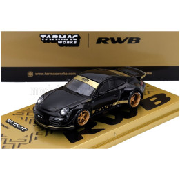 TARMAC PORSCHE 911 997 RWB COUPE 2008 - BLACK GOLD 1/64