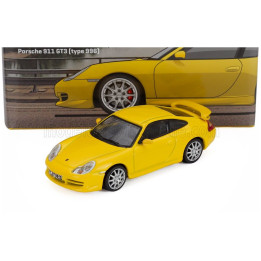 TARMAC PORSCHE 911 996 GT3 COUPE 2001 - YELLOW 1/64