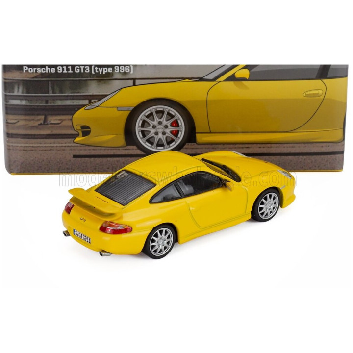 TARMAC PORSCHE 911 996 GT3 COUPE 2001 - YELLOW 1/64
