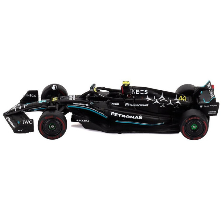 TARMAC MERCEDES GP F1 W14 TEAM MERCEDES-AMG PETRONAS FORMULA ONE N 44 POLE POSITION HUNGARIAN GP 2023 LEWIS HAMILTON - BLACK
