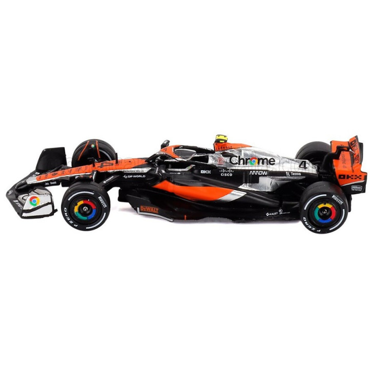 TARMAC McLAREN F1 MCL60 TEAM McLAREN N 4 2nd BRITISH GP 2023 LANDO NORRIS - ORANGE BLACK 1/64