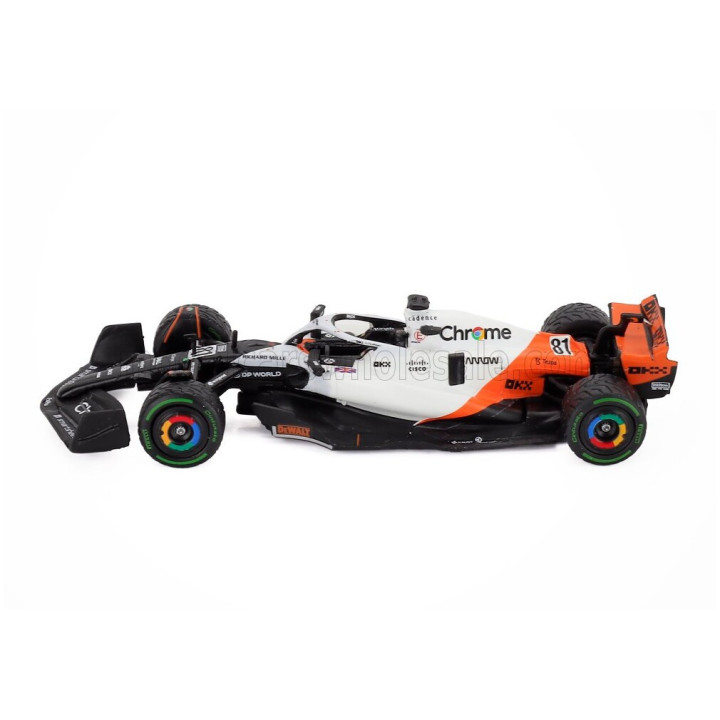TARMAC McLAREN F1 MCL60 TEAM McLAREN N 81 MONACO GP 2023 OSCAR PIASTRI - WHITE ORANGE BLACK 1/64