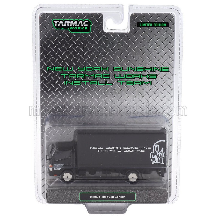 TARMAC MITSUBISHI FUSO TRUCK CANTER BOX NEW YORK SUNSHINE 2010 - BLACK 1/64