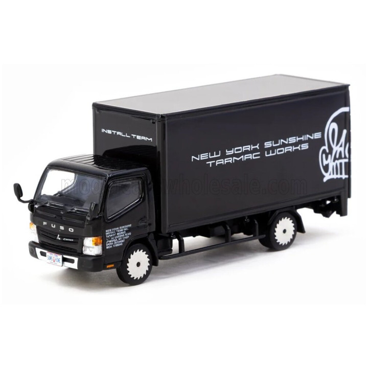 TARMAC MITSUBISHI FUSO TRUCK CANTER BOX NEW YORK SUNSHINE 2010 - BLACK 1/64