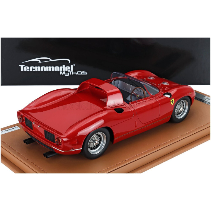 TECNOMODEL FERRARI 330P 4.0L V12 SPIDER PRESS VERSION 1965 - RED 1/18