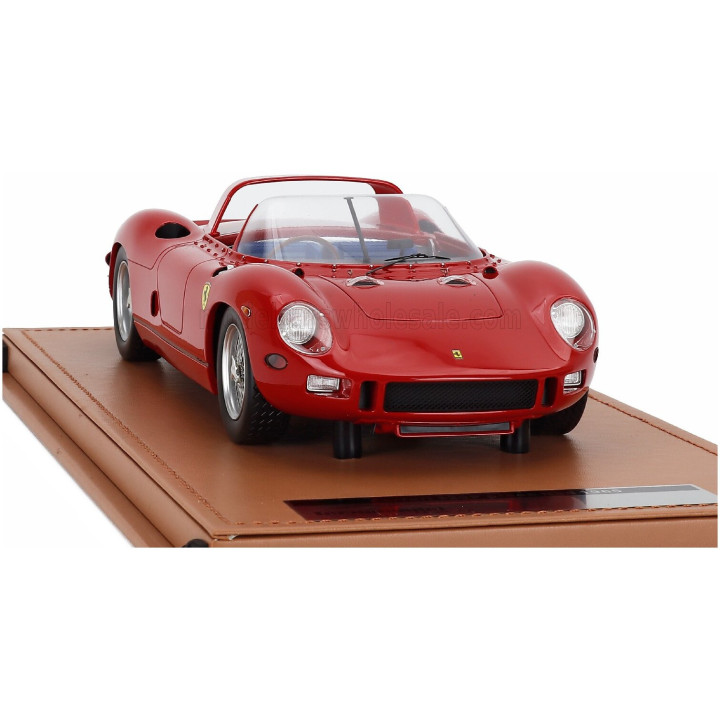 TECNOMODEL FERRARI 330P 4.0L V12 SPIDER PRESS VERSION 1965 - RED 1/18