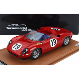 TECNOMODEL FERRARI 330P 4.0L V12 TEAM SEFAC FERRARI SPA N 19 3rd 24h LE MANS 1964 JOHN SURTEES - LORENZO BANDINI - RED 1/18