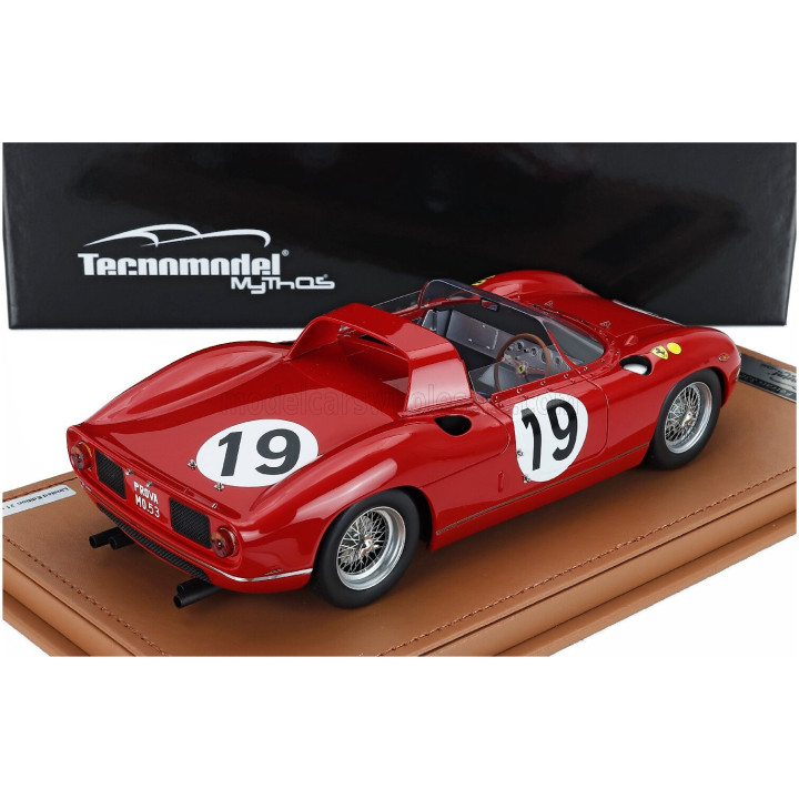 TECNOMODEL FERRARI 330P 4.0L V12 TEAM SEFAC FERRARI SPA N 19 3rd 24h LE MANS 1964 JOHN SURTEES - LORENZO BANDINI - RED 1/18