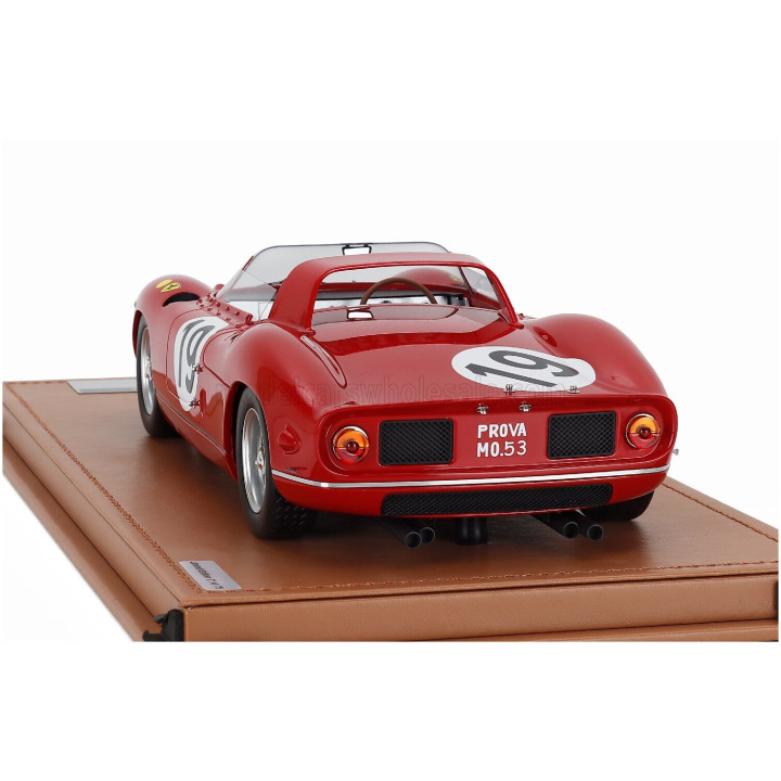 TECNOMODEL FERRARI 330P 4.0L V12 TEAM SEFAC FERRARI SPA N 19 3rd 24h LE MANS 1964 JOHN SURTEES - LORENZO BANDINI - RED 1/18