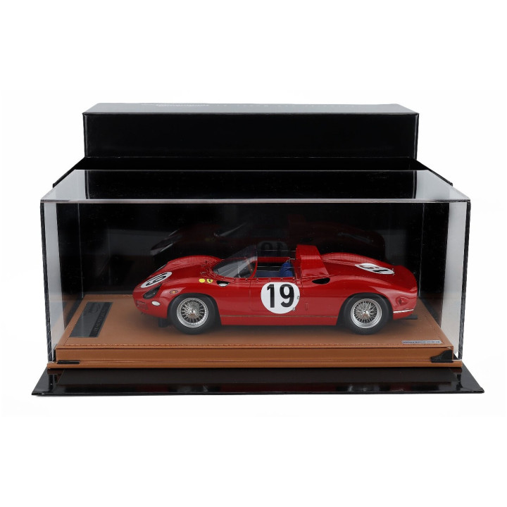 TECNOMODEL FERRARI 330P 4.0L V12 TEAM SEFAC FERRARI SPA N 19 3rd 24h LE MANS 1964 JOHN SURTEES - LORENZO BANDINI - RED 1/18