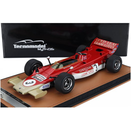 TECNOMODEL LOTUS F1 56B N 3 BRITISH GP 1971 REINE WISELL - RED WHITE GOLD 1/18