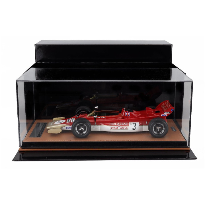 TECNOMODEL LOTUS F1 56B N 3 BRITISH GP 1971 REINE WISELL - RED WHITE GOLD 1/18