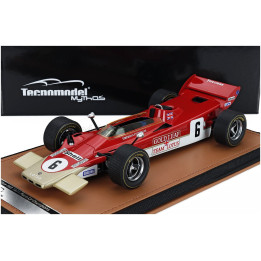 TECNOMODEL LOTUS F1 56B N 6 RACE OF CHAMPION 1971 EMERSON FITTIPALDI - RED WHITE GOLD 1/18