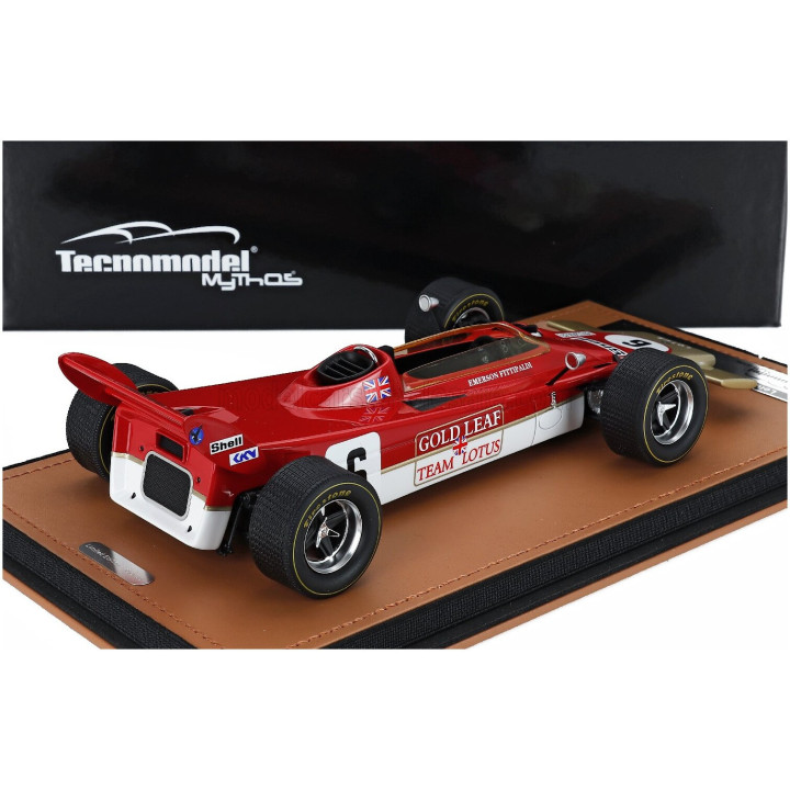 TECNOMODEL LOTUS F1 56B N 6 RACE OF CHAMPION 1971 EMERSON FITTIPALDI - RED WHITE GOLD 1/18