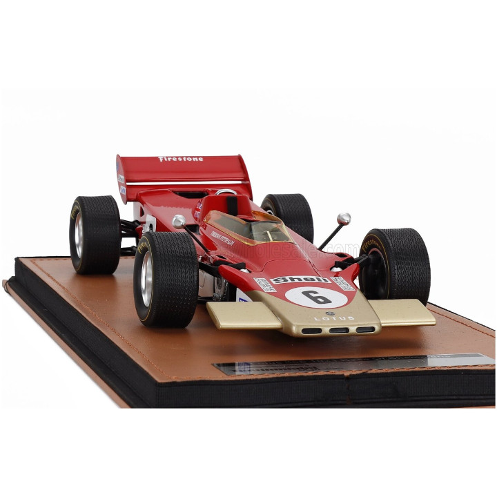 TECNOMODEL LOTUS F1 56B N 6 RACE OF CHAMPION 1971 EMERSON FITTIPALDI - RED WHITE GOLD 1/18
