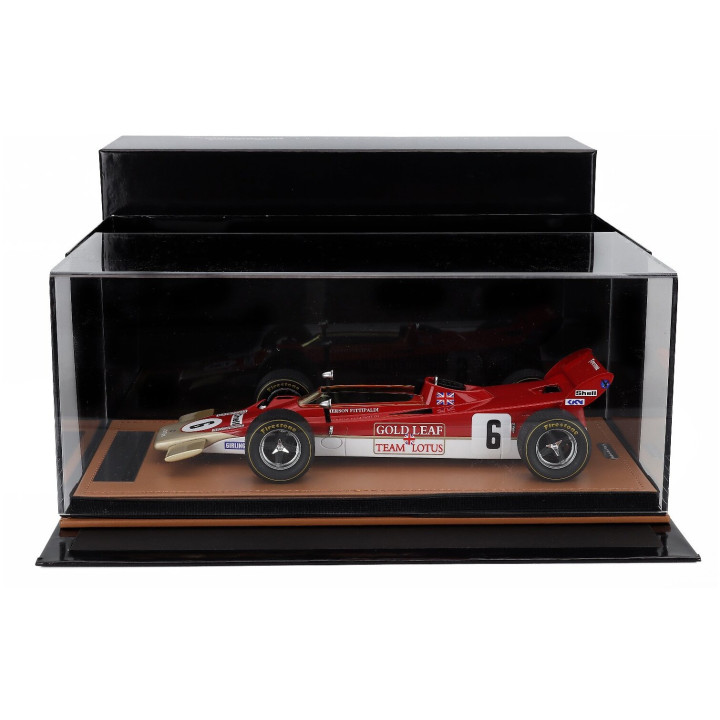 TECNOMODEL LOTUS F1 56B N 6 RACE OF CHAMPION 1971 EMERSON FITTIPALDI - RED WHITE GOLD 1/18