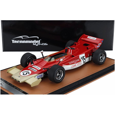 TECNOMODEL LOTUS F1 56B N 15 GP DUTCH 1971 DAVE WALKER - RED WHITE GOLD 1/18