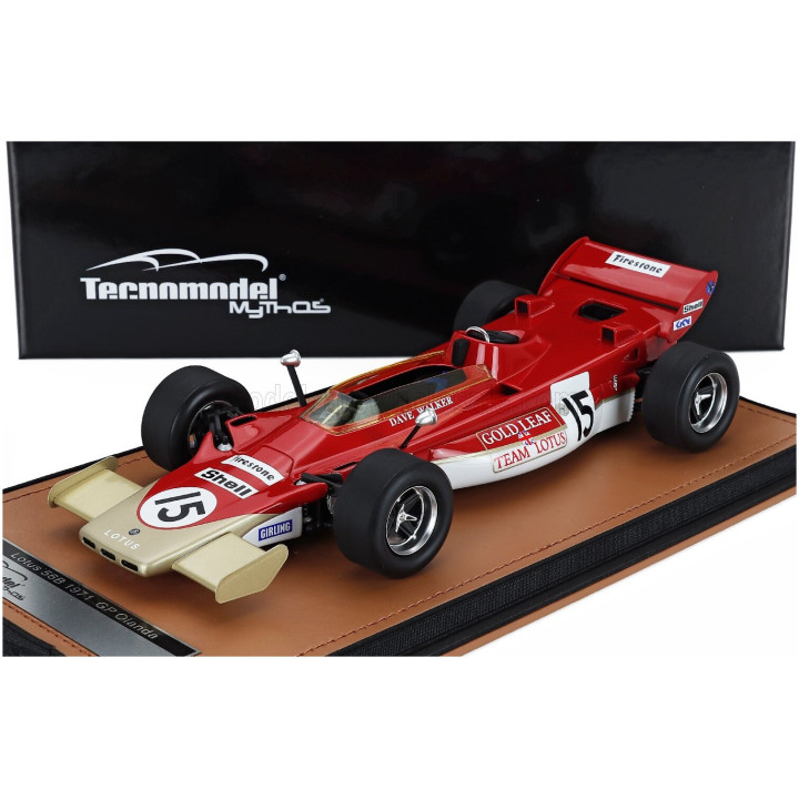 TECNOMODEL LOTUS F1 56B N 15 GP DUTCH 1971 DAVE WALKER - RED WHITE GOLD 1/18