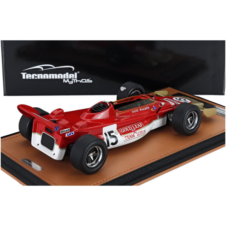 TECNOMODEL LOTUS F1 56B N 15 GP DUTCH 1971 DAVE WALKER - RED WHITE GOLD 1/18