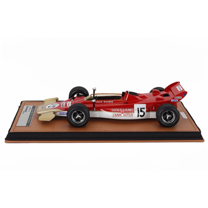 TECNOMODEL LOTUS F1 56B N 15 GP DUTCH 1971 DAVE WALKER - RED WHITE GOLD 1/18
