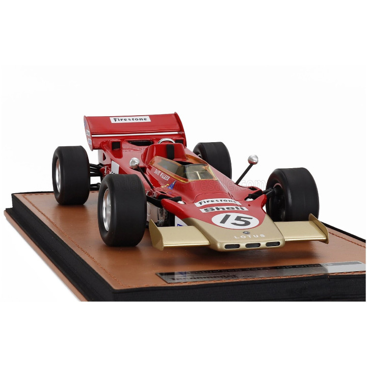 TECNOMODEL LOTUS F1 56B N 15 GP DUTCH 1971 DAVE WALKER - RED WHITE GOLD 1/18