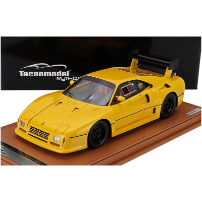 TECNOMODEL FERRARI 288 GTO EVOLUZIONE 1985 - BLACK WHEELS - GIALLO MODENA - YELLOW 1/18