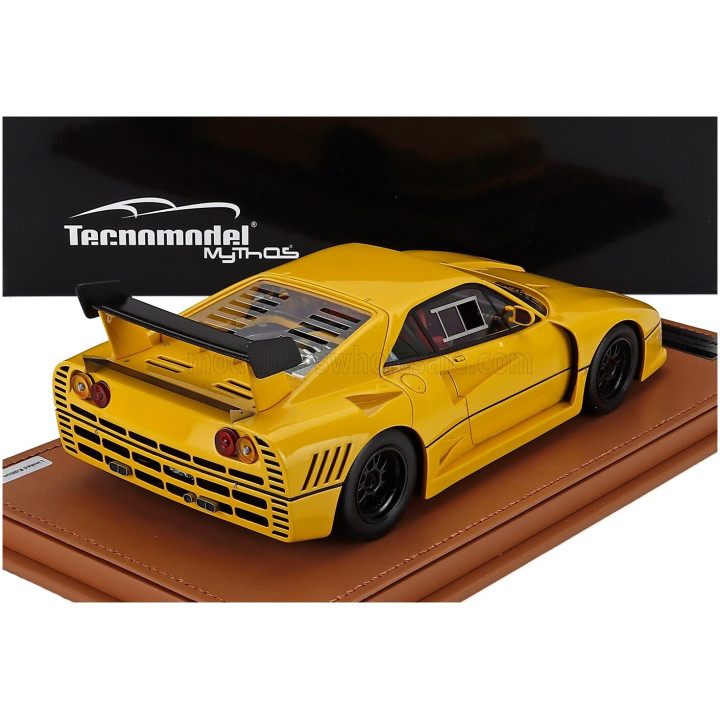TECNOMODEL FERRARI 288 GTO EVOLUZIONE 1985 - BLACK WHEELS - GIALLO MODENA - YELLOW 1/18