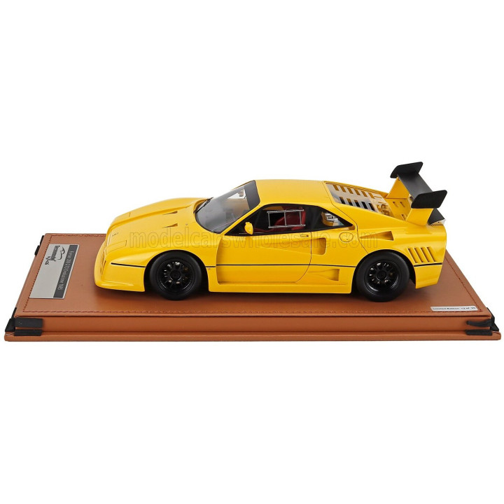 TECNOMODEL FERRARI 288 GTO EVOLUZIONE 1985 - BLACK WHEELS - GIALLO MODENA - YELLOW 1/18