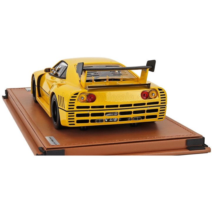 TECNOMODEL FERRARI 288 GTO EVOLUZIONE 1985 - BLACK WHEELS - GIALLO MODENA - YELLOW 1/18