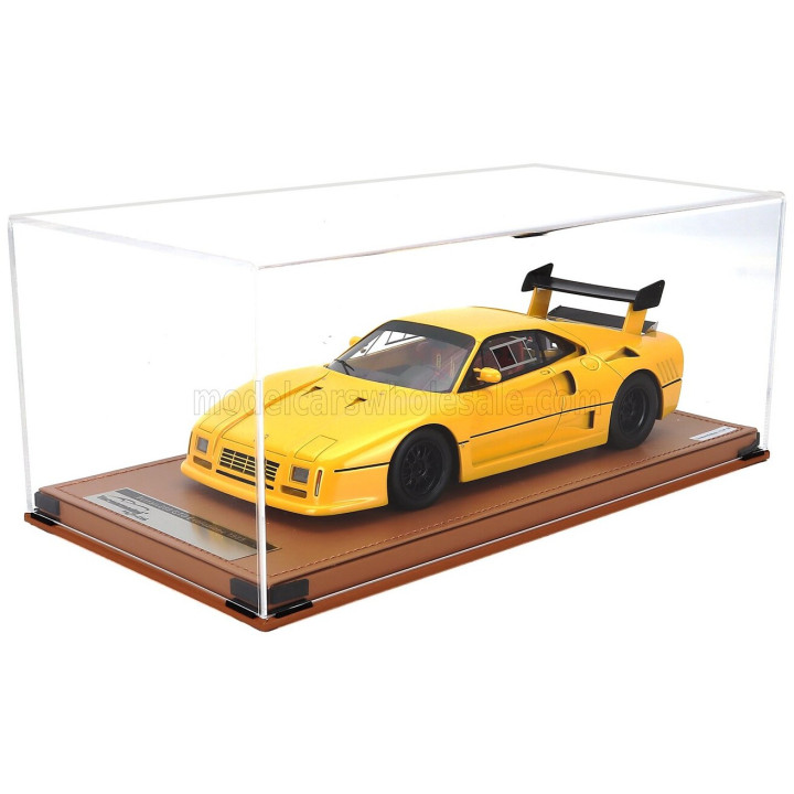 TECNOMODEL FERRARI 288 GTO EVOLUZIONE 1985 - BLACK WHEELS - GIALLO MODENA - YELLOW 1/18