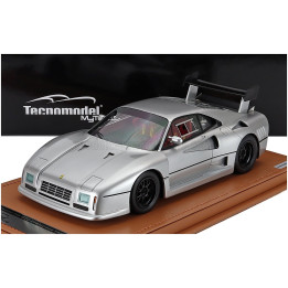 TECNOMODEL FERRARI 288 GTO EVOLUZIONE 1985 - BLACK WHEELS - NURBURGRING SILVER 1/18