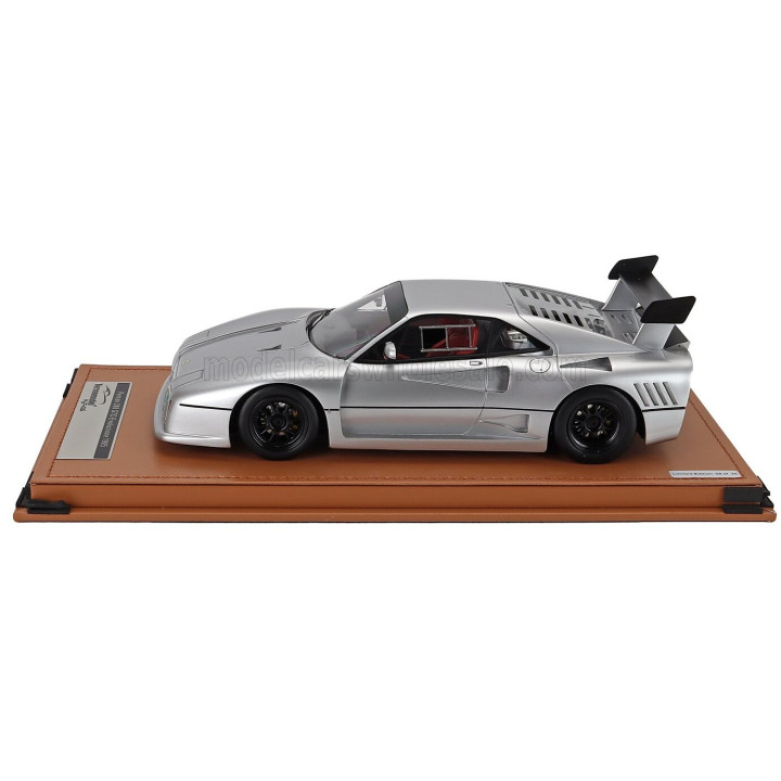 TECNOMODEL FERRARI 288 GTO EVOLUZIONE 1985 - BLACK WHEELS - NURBURGRING SILVER 1/18