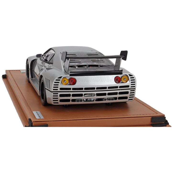 TECNOMODEL FERRARI 288 GTO EVOLUZIONE 1985 - BLACK WHEELS - NURBURGRING SILVER 1/18