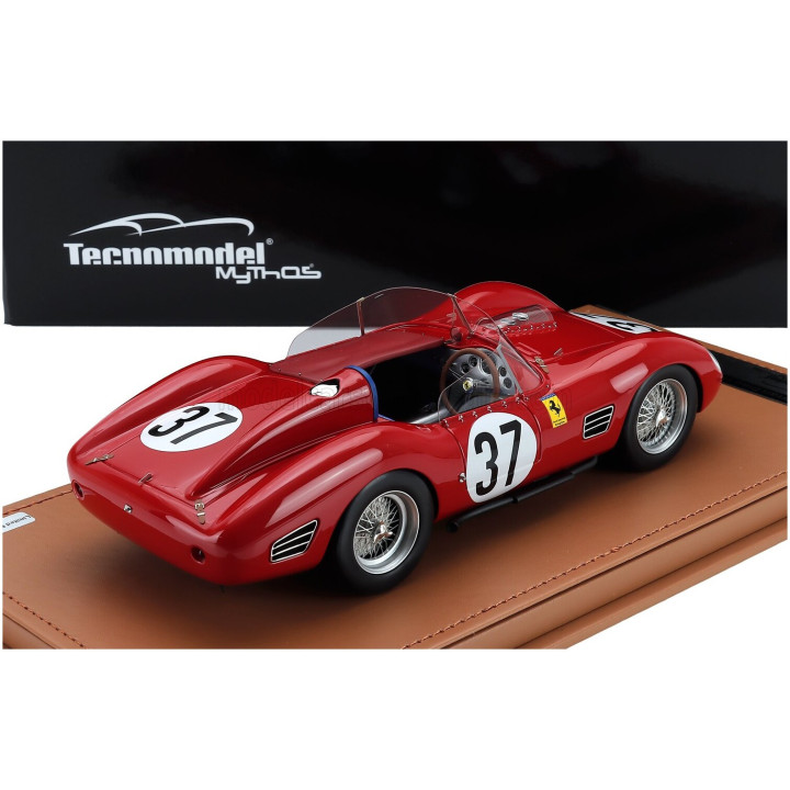 TECNOMODEL FERRARI DINO 196S 1984cc V6 SPIDER N 37 12h SEBRING 1961 WILLIAM HELBURN - SKIP HUDSON - JOHN FULP - RED 1/18