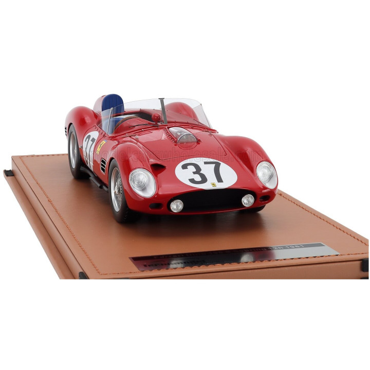 TECNOMODEL FERRARI DINO 196S 1984cc V6 SPIDER N 37 12h SEBRING 1961 WILLIAM HELBURN - SKIP HUDSON - JOHN FULP - RED 1/18