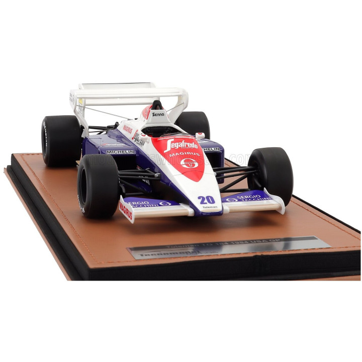 TECNOMODEL TOLEMAN F1 TG184 HART TURBO N 20 USA GP 1984 JOHNNY CECOTTO - BLUE WHITE RED 1/18