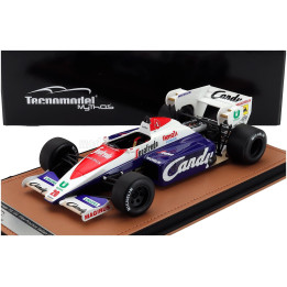 TECNOMODEL TOLEMAN F1 TG184 HART TURBO N 20 PRACTICE ITALY GP 1984 PIERLUIGI MARTINI - BLUE WHITE RED 1/18