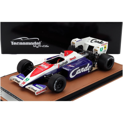 TECNOMODEL TOLEMAN F1 TG184 HART TURBO N 20 PRACTICE ITALY GP 1984 PIERLUIGI MARTINI - BLUE WHITE RED 1/18