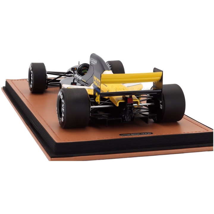 TECNOMODEL MINARDI F1 M191 FORD N 24 SPA FRANCORCHAMPS GP 1991 GIANNI MORBIDELLI - BLACK YELLOW WHITE 1/18