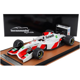 TECNOMODEL FOOTWORK F1 FA13 MUGEN HONDA N 10 JAPAN GP 1992 AGURI SUZUKI - WHITE RED 1/18