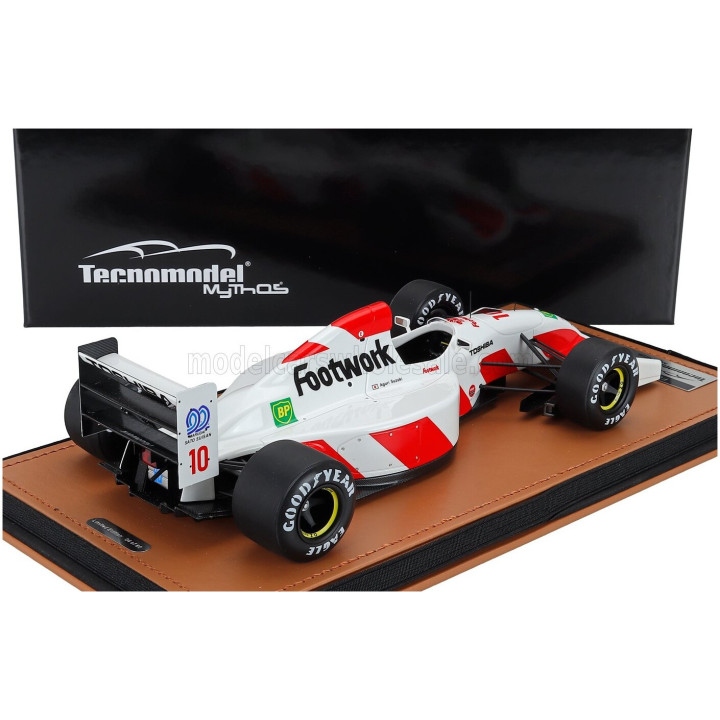 TECNOMODEL FOOTWORK F1 FA13 MUGEN HONDA N 10 JAPAN GP 1992 AGURI SUZUKI - WHITE RED 1/18