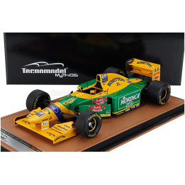 TECNOMODEL BENETTON F1 B193 TEAM BENETTON FORD N 0 TEST BARCELLONA 1993 MICHELE ALBORETO - YELLOW GREEN BLUE 1/18