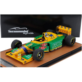 TECNOMODEL BENETTON F1 B193 TEAM BENETTON FORD N 6 3rd DONINGTON PARK BRITISH GP WITH RAIN TIRES 1993 RICCARDO PATRESE - YELLOW