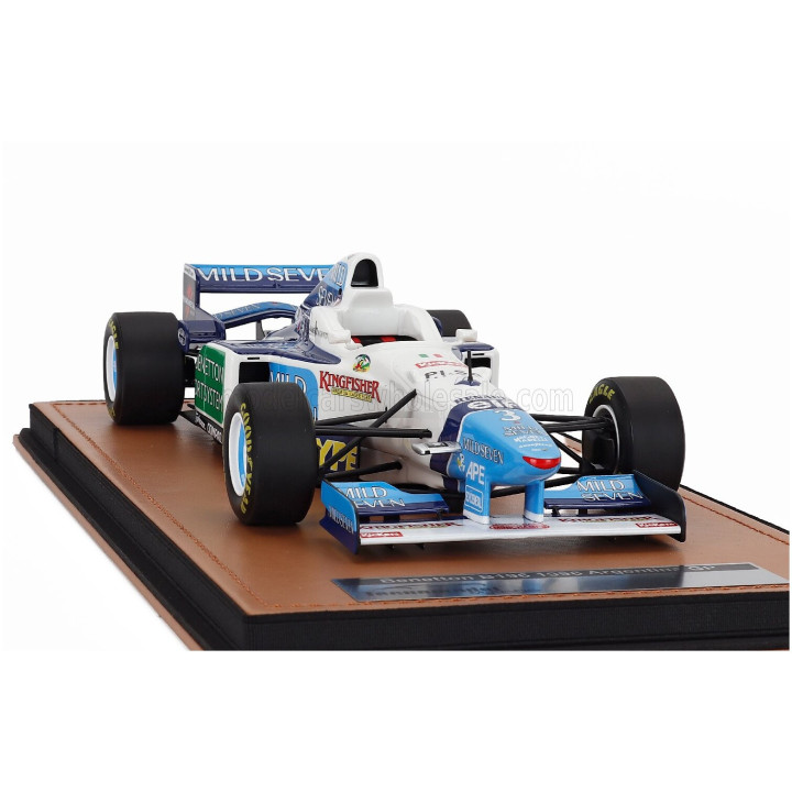 TECNOMODEL BENETTON F1 B196 TEAM RENAULT MILD SEVEN N 3 ARGENTINA GP 1996 JEAN ALESI - WHITE LIGHT BLUE GREEN 1/18